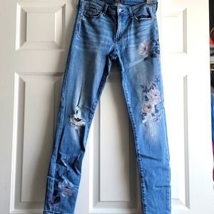Abercrombie & Fitch Harper floral jeans size 4R/27